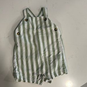 Boho Baby Jumper - linen type material - 6 Month